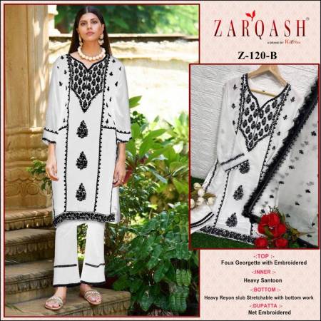 Z 120 By Zarqash Readymade Pakistani Suit Catalog